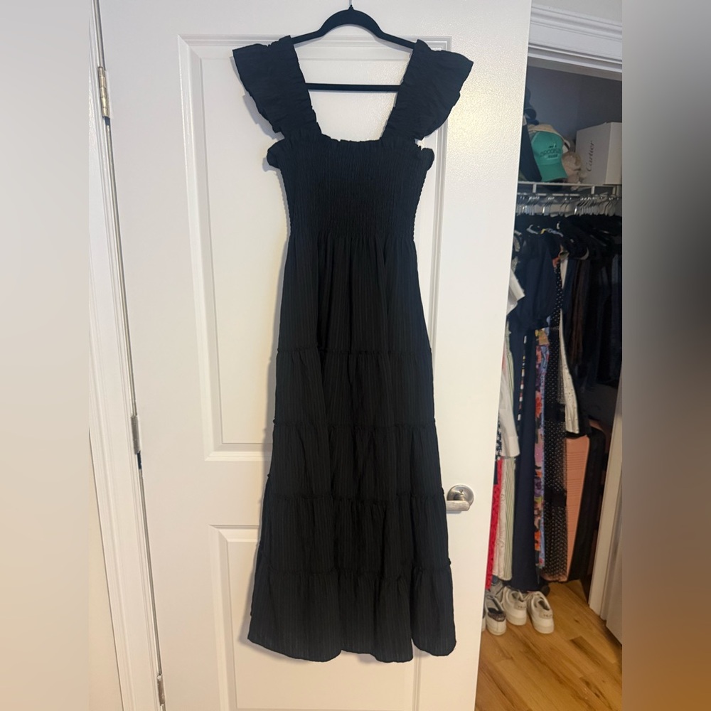 Hill House The Ellie Maxi Nap Dress - Black - Picture 6 of 8